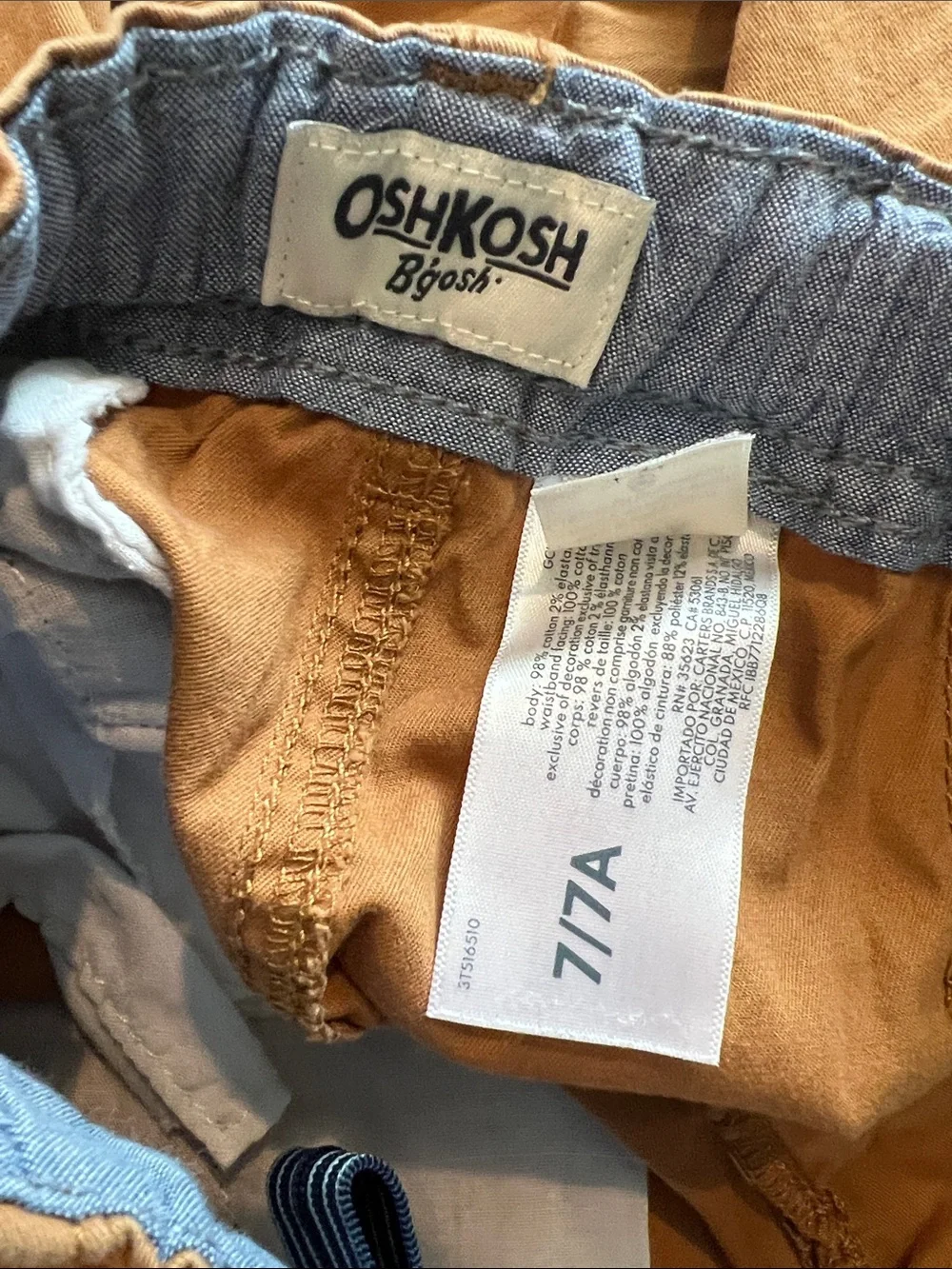 OshKosh B'gosh Boys' Tan Chino Pants